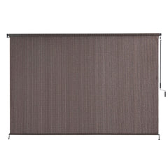 Instahut 3X2.5M Outdoor Blinds Awning Roll Down Retractable Knit Fabric Outdoor