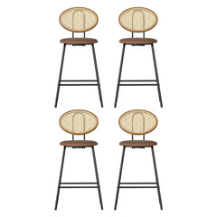 Artiss 4x Bar Stools PU Leather Stools Brown