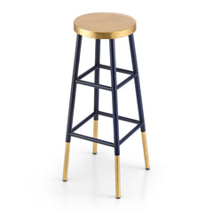Artiss Bar Stools Metal Gold Navy Free Delivery