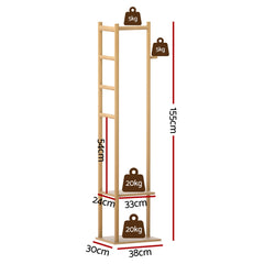 Artiss Clothes Rack Airer Coat Stand Bamboo Free Delivery