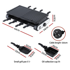 Grillz 1400W Electric BBQ Grill w/ 7 Cooking Pans