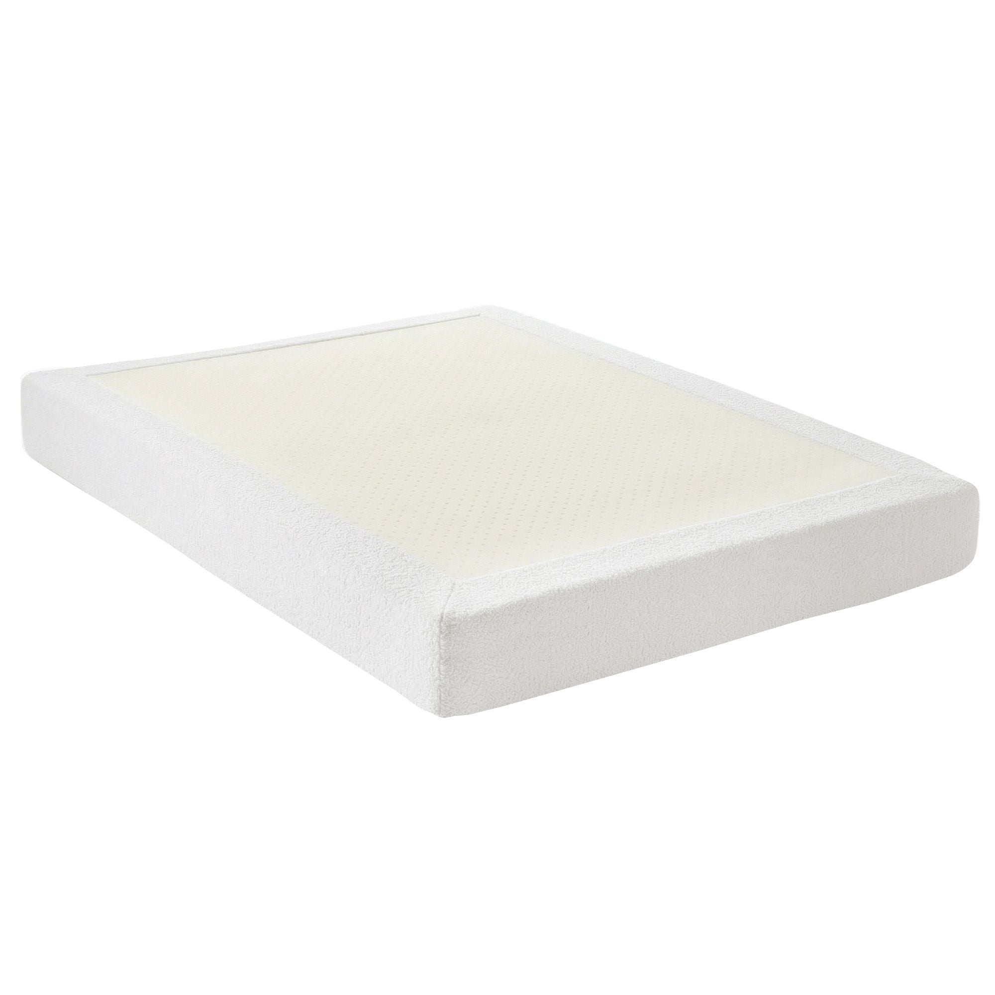 Artiss Compression Bed Frame Queen Size No Assembly Vacuum High Density Sponge Boucle Cream White
