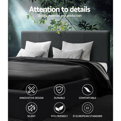 Artiss Neo Bed Frame Fabric - Charcoal Queen