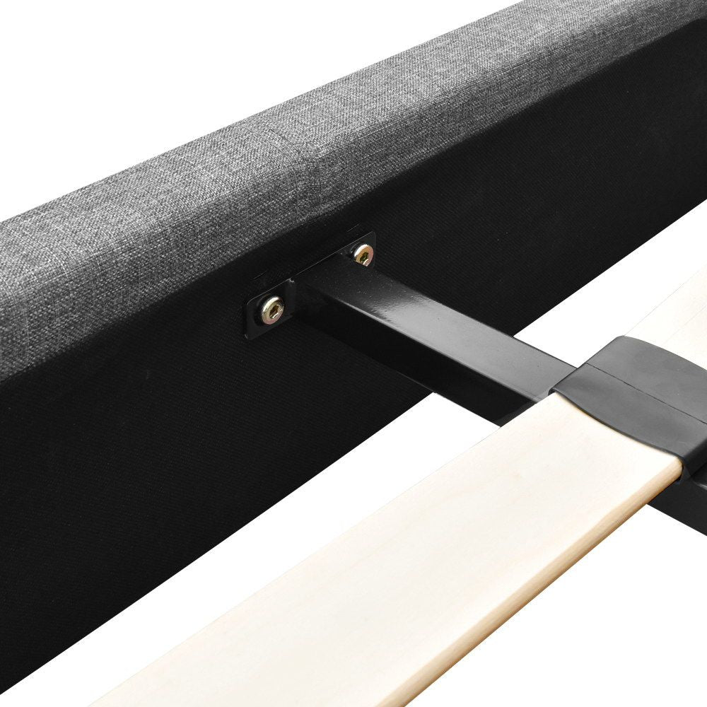 Artiss Neo Bed Frame Fabric - Grey Queen