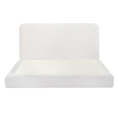 Artiss Queen Bed Frame Boucle Fabric Vacuum Compressed Beds Washable Cover No-Assembly