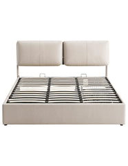 Artiss King Bed Frame Gas Lift Storage 3 Drawers Adjustable Headboard Platform Base