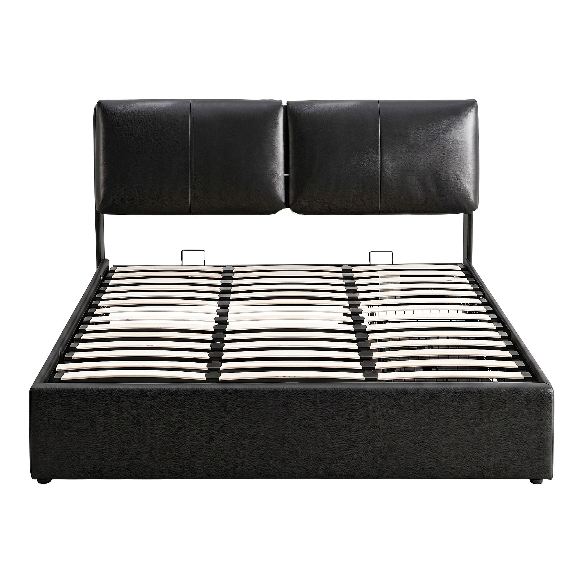 Artiss Queen Bed Frame Gas Lift Storage 3 Drawers Adjustable Headboard Platform Bed Black