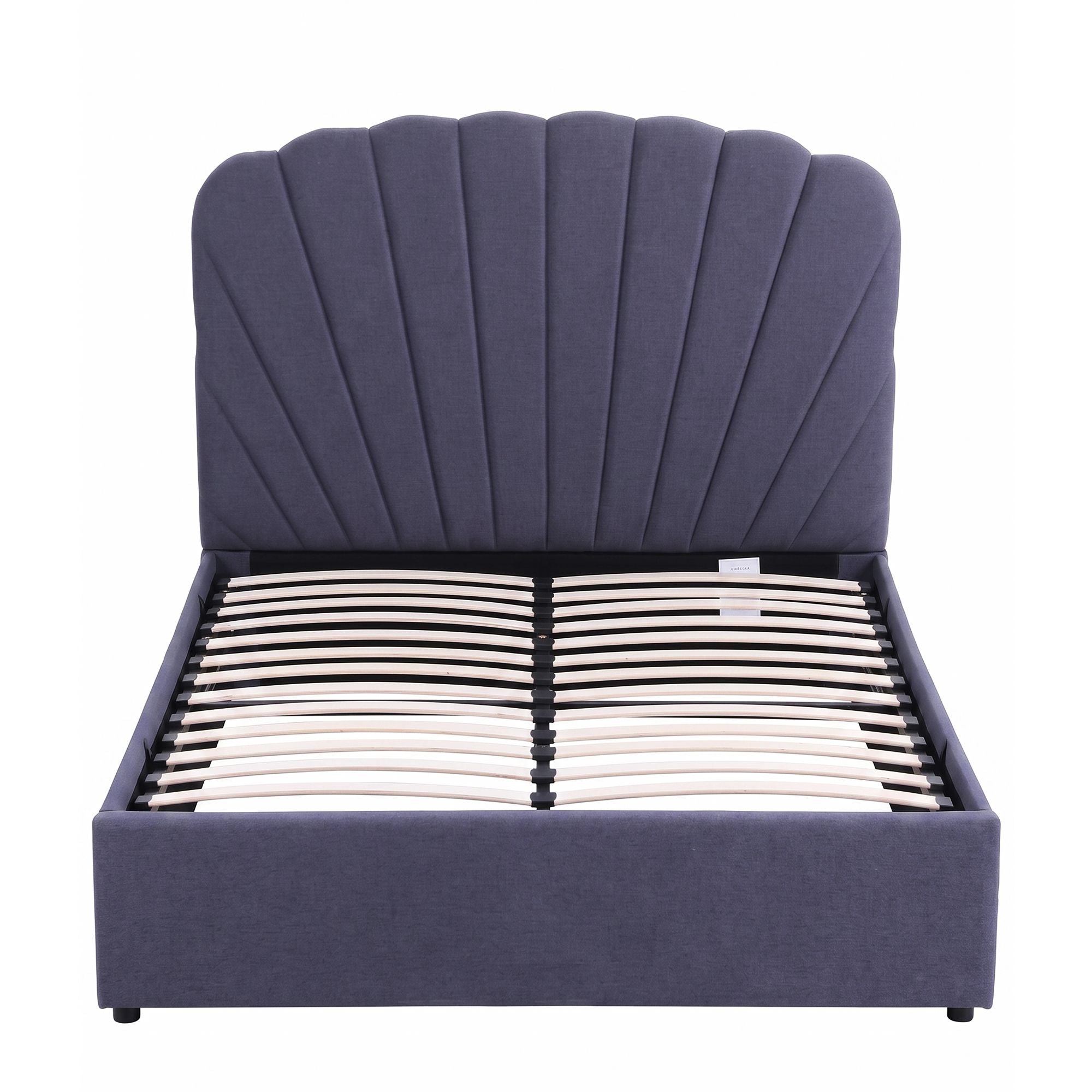 Artiss Double Bed Frame with Lift Up Storage and USB Ports Grey
