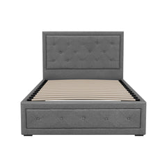 Artiss Bed Frame King Single Size Gas Lift Mattress Base with Storage Fabric