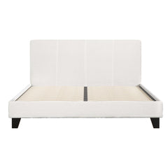 Artiss Bed Frame Double Size Boucle Fabric Mattress Base Platform Wooden