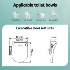 Cefito Smart Electric Bidet Toilet Seat Cover D-Shape SIAA Material Certified