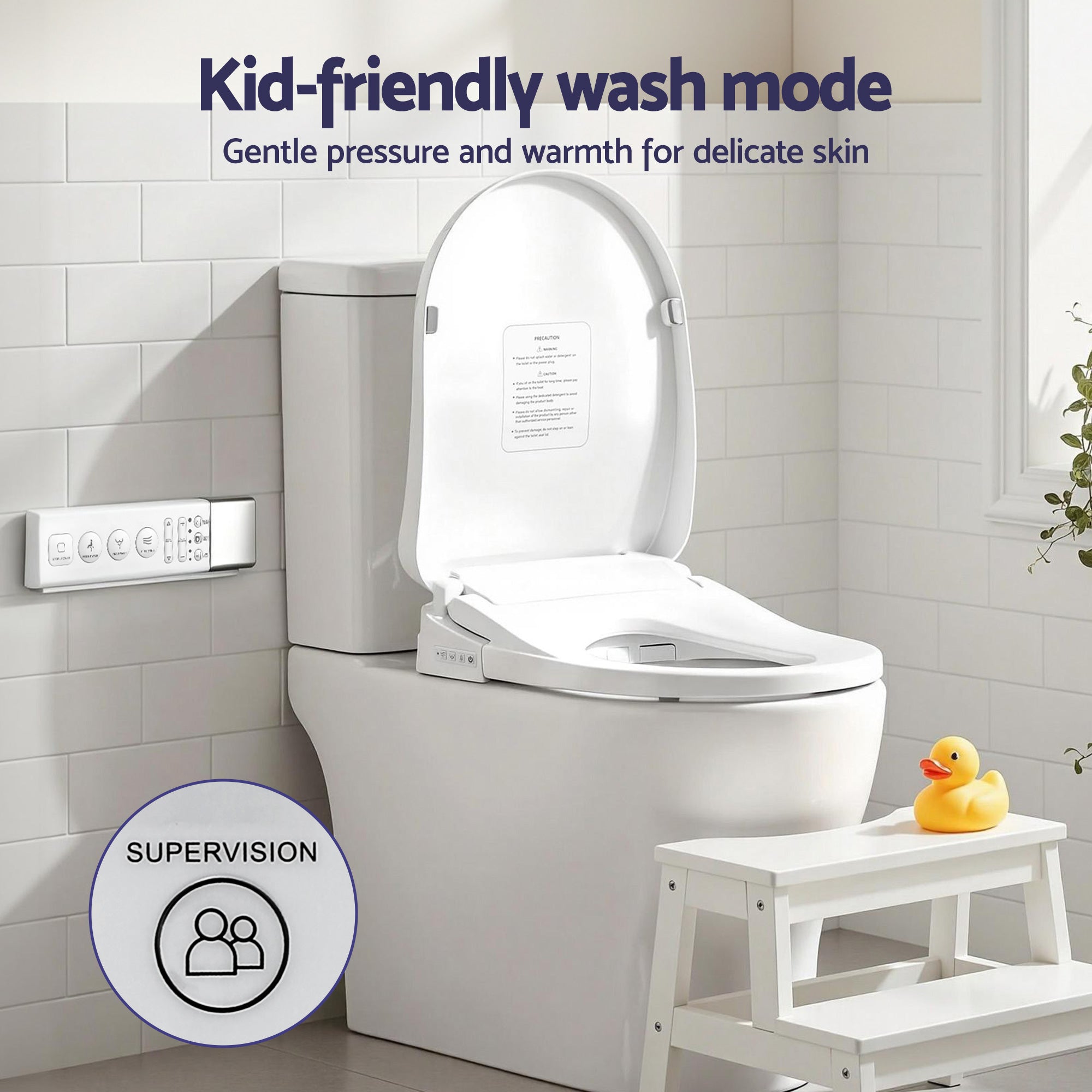 Cefito Smart Electric Bidet Toilet Seat Wireless Remote Heated Dryer Auto Wash