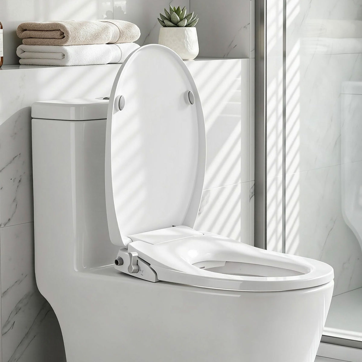 Cefito Non Electric Bidet Toilet Seat O-Shape Dual Nozzle Soft Close WaterMark
