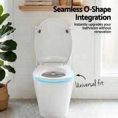 Cefito Non Electric Bidet Toilet Seat O-Shape Dual Nozzle Soft Close WaterMark