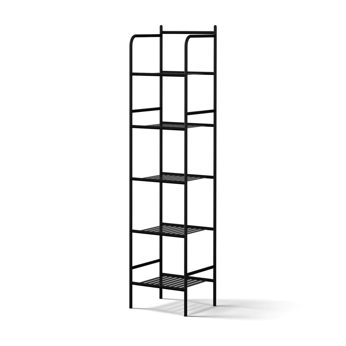 Artiss 2X Floor Standing Corner Shower Caddy 5 Tier Bathroom Organizer Black