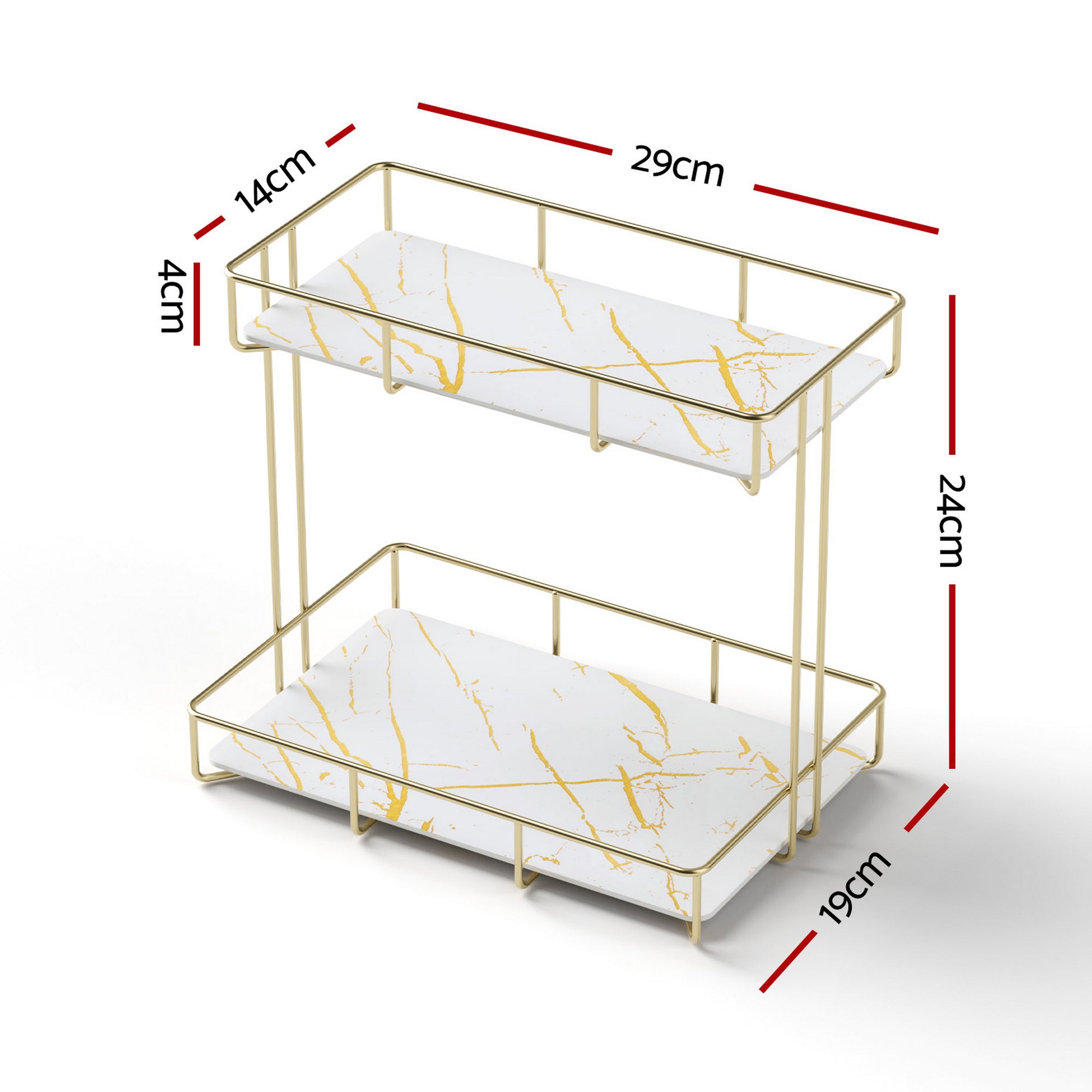 Artiss Bathroom Storage Rack 2 Tier Corner Free Delivery