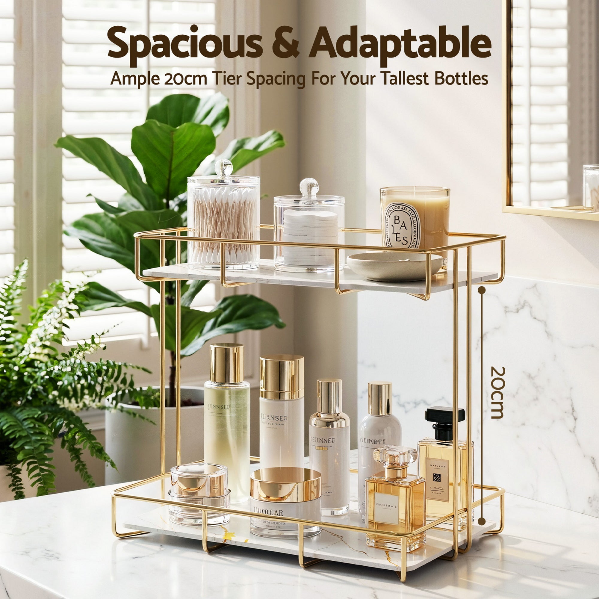 Artiss Bathroom Storage Rack 2 Tier Corner Free Delivery