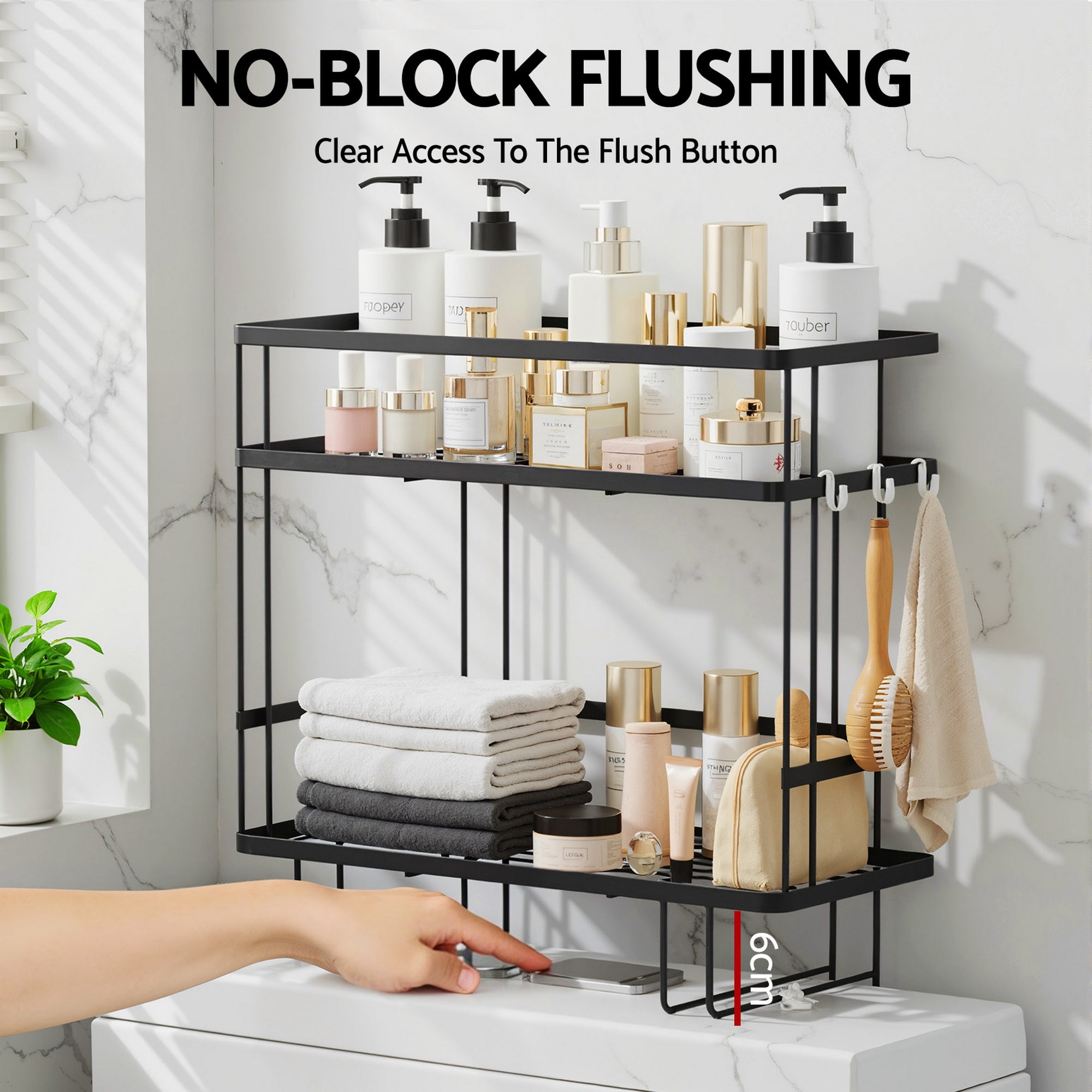 Artiss Over Toilet Storage Rack Bathroom Shelf Free Delivery