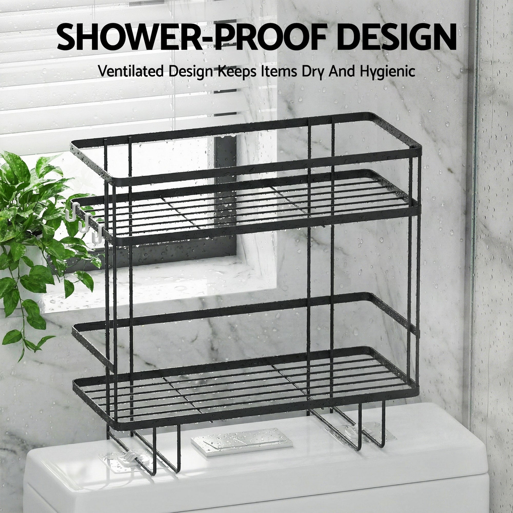 Artiss Over Toilet Storage Rack Bathroom Shelf Free Delivery