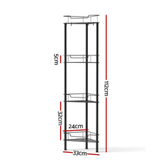 Artiss 4 Tier Floor Standing Corner Shower Free Delivery