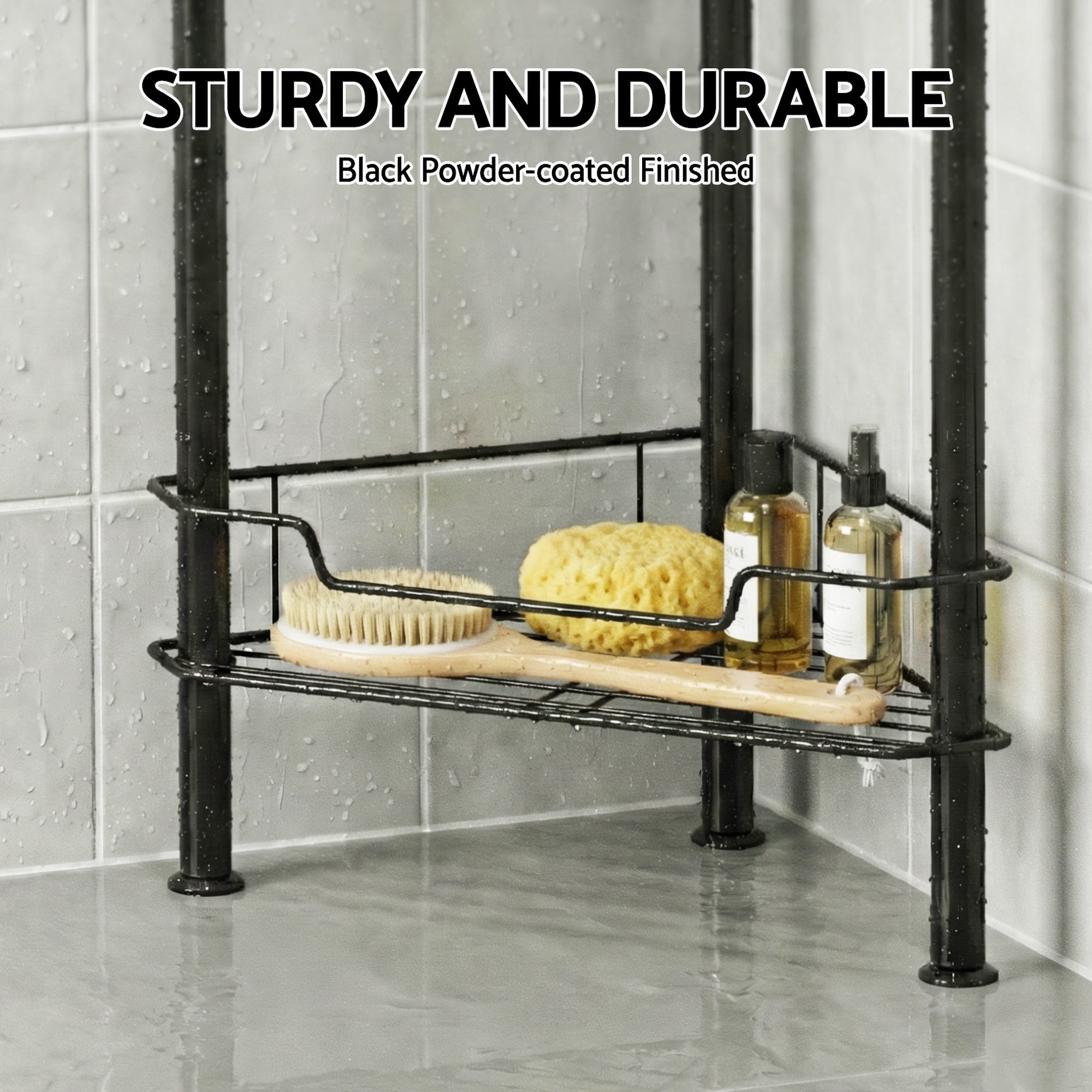 Artiss 4 Tier Floor Standing Corner Shower Free Delivery