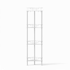 Artiss 4 Tier Floor Standing Corner Shower Caddy Bathroom Organizer White