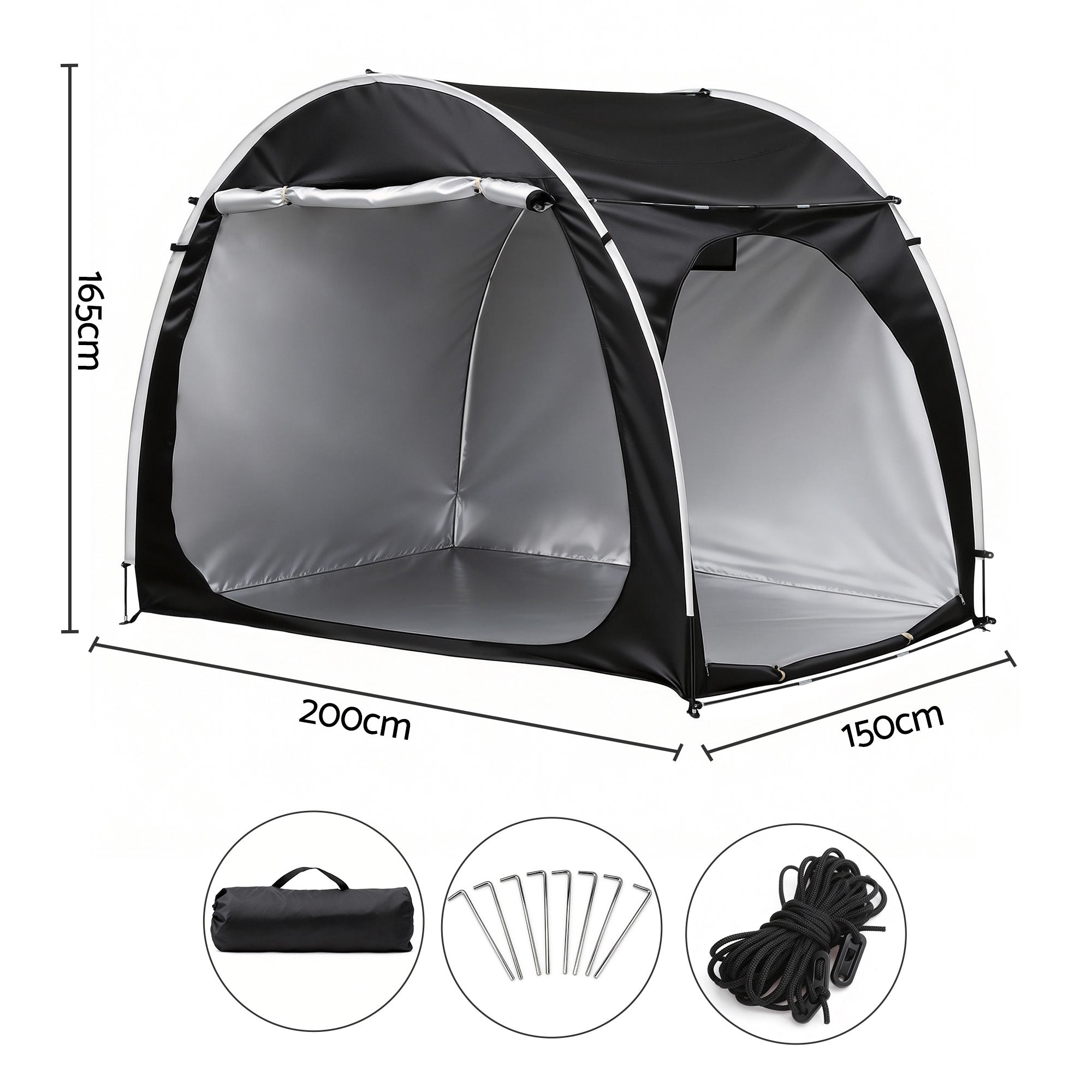 Giantz Bike Storage Tent Outdoor Waterproof UV Resistant Shelter w/ Ventilation - Free Delivery