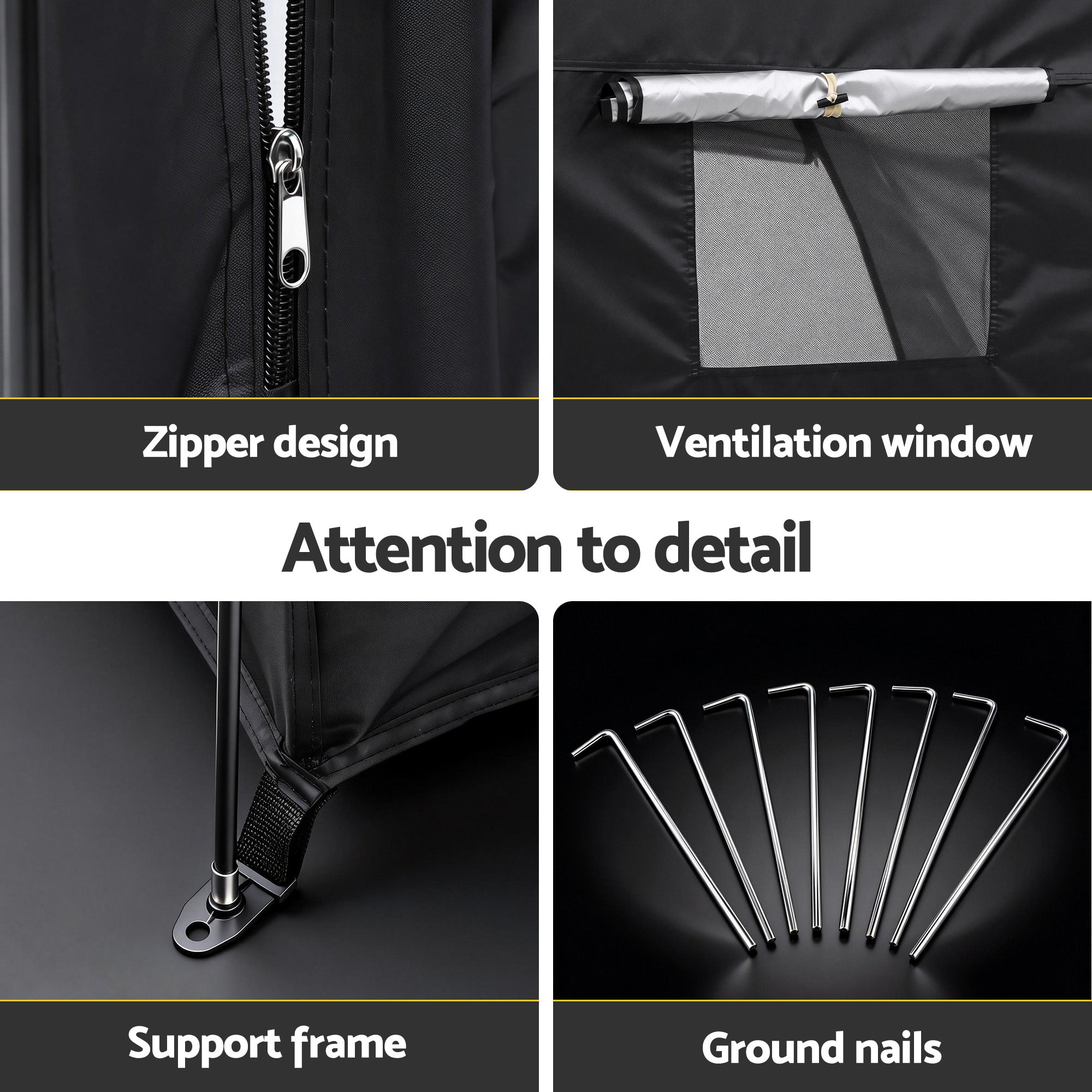 Giantz Bike Storage Tent Outdoor Waterproof UV Resistant Shelter w/ Ventilation - Free Delivery