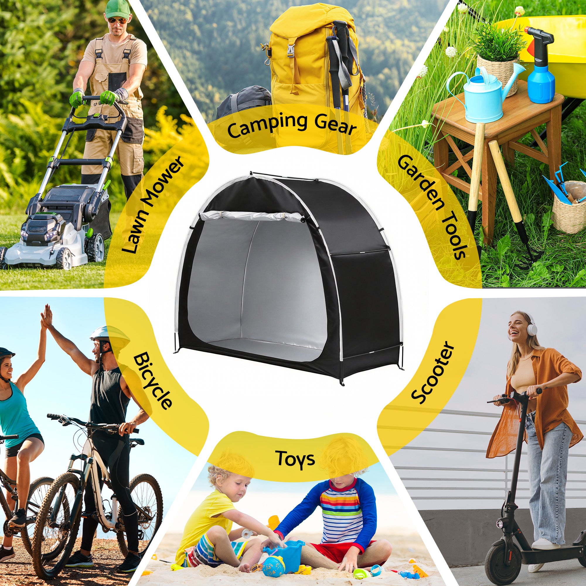 Giantz Bike Storage Tent Waterproof Outdoor UV Protection Shelter w/ Large Space - Free Delivery