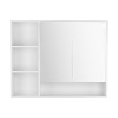 Cefito Bathroom Mirror Cabinet 100CM Vanity Medicine Wall Mounted Storage White