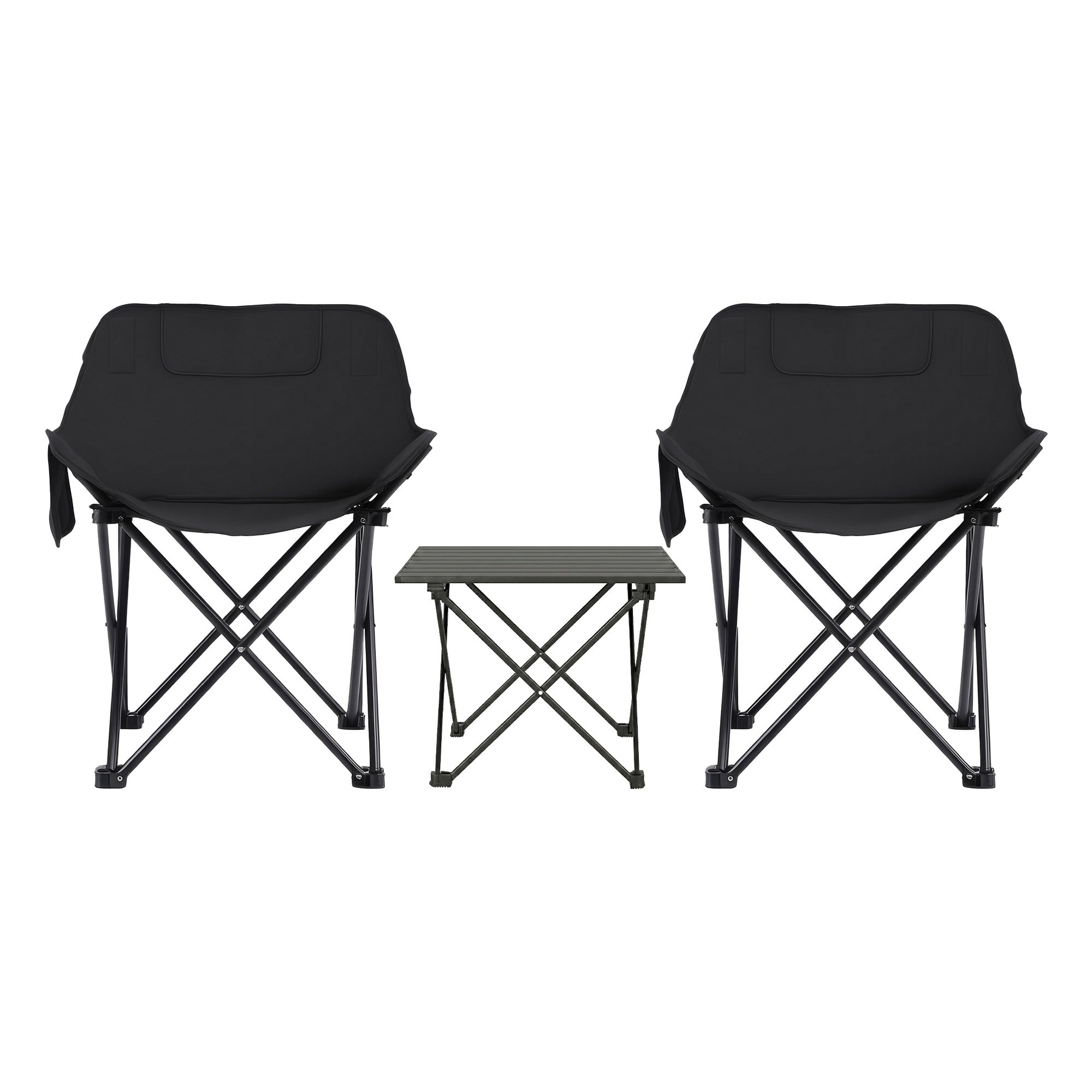 Weisshorn 3pc Camping Table Chair Set Outdoor Folding Aluminium Portable Picnic