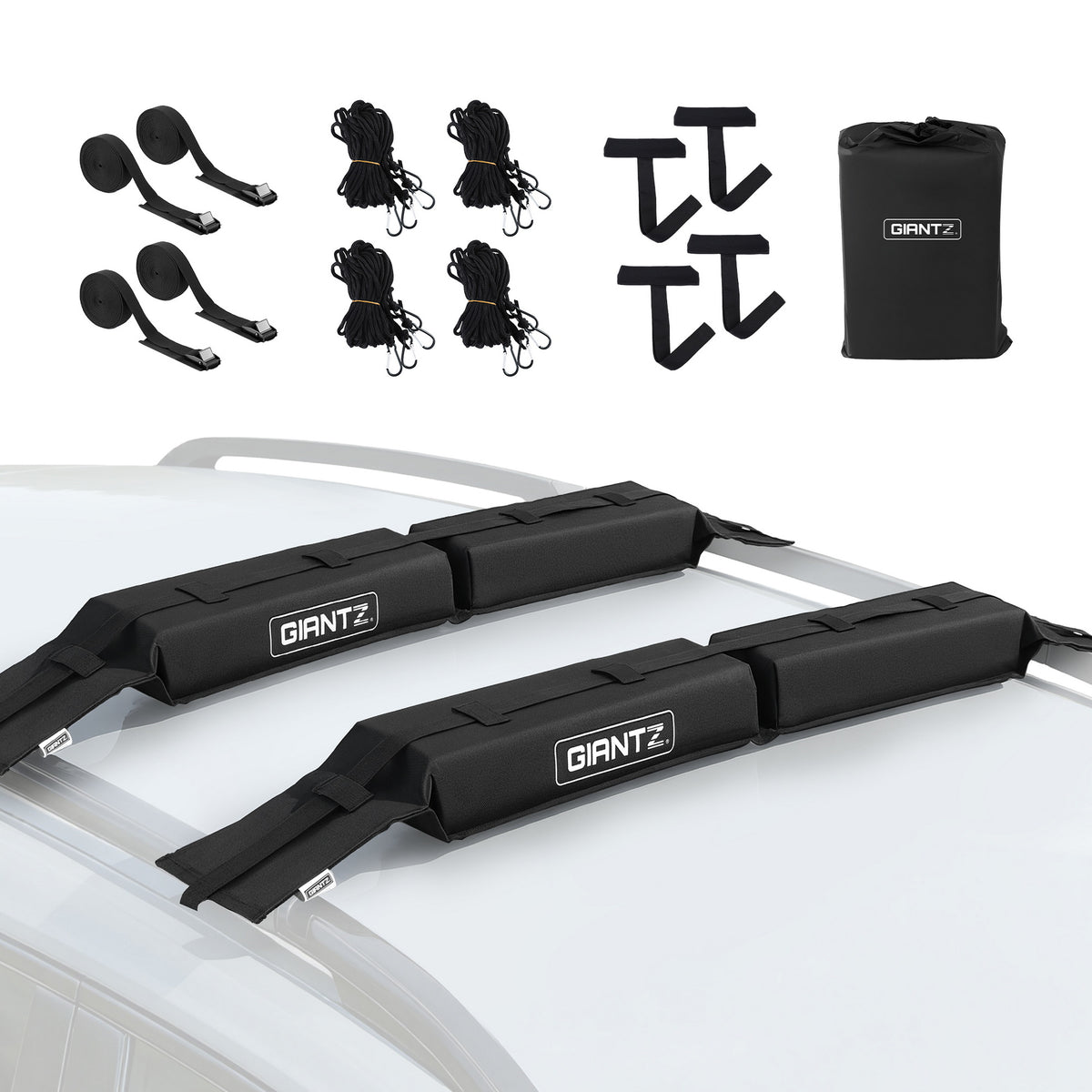 Giantz Kayak Roof Rack Car, Universal Soft Free Delivery