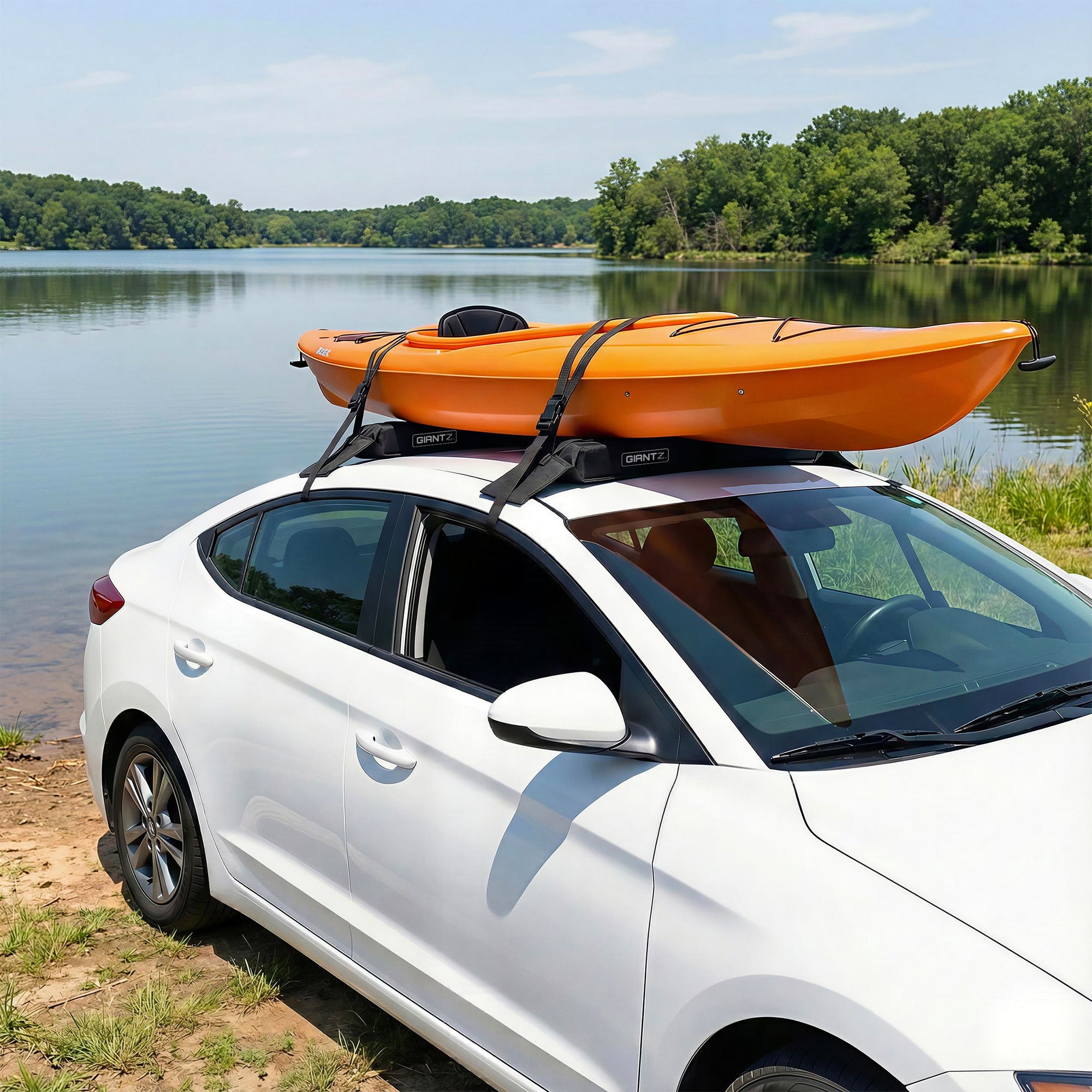 Giantz Kayak Roof Rack Car, Universal Soft Free Delivery