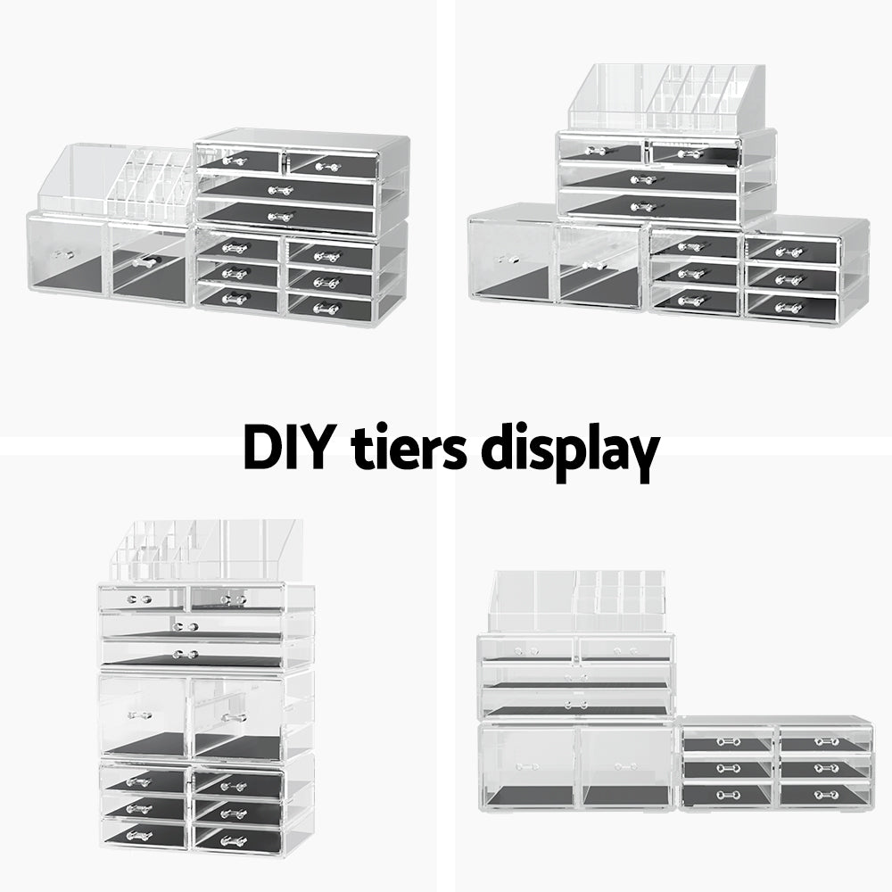 Embellir Makeup Organizer Acrylic Cosmetic Organizer Storage Box Jewellery
