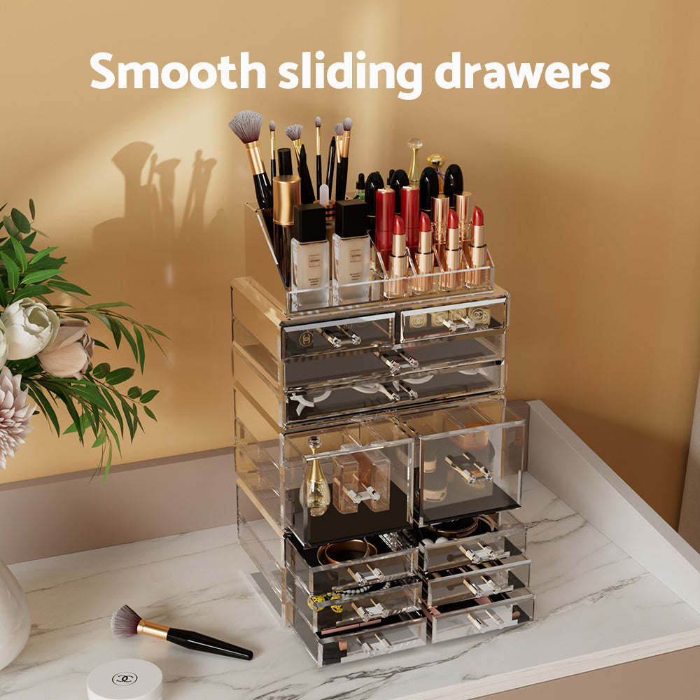 Embellir Makeup Organizer Acrylic Cosmetic Organizer Storage Box Jewellery