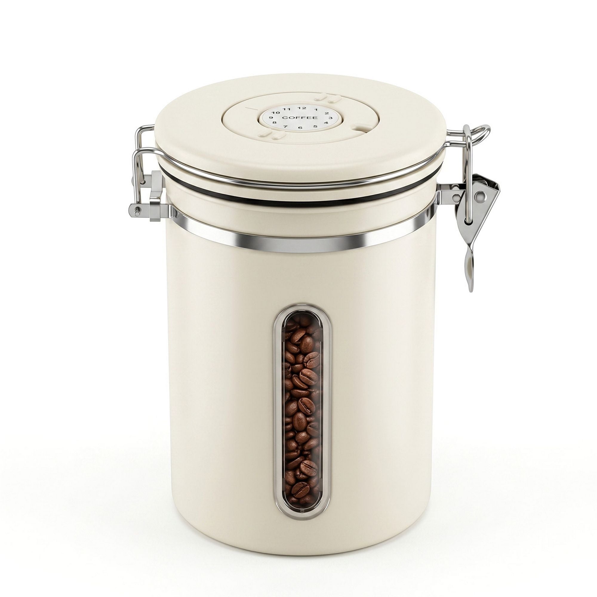 5-Star Chef 1.8L Stainless Steel Coffee Bean Storage Container Coffee Canister