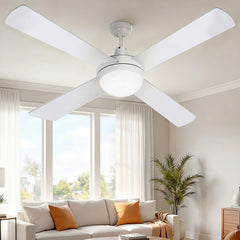 Devanti 52'' Ceiling Fan DC Motor w/Light w/Remote - White