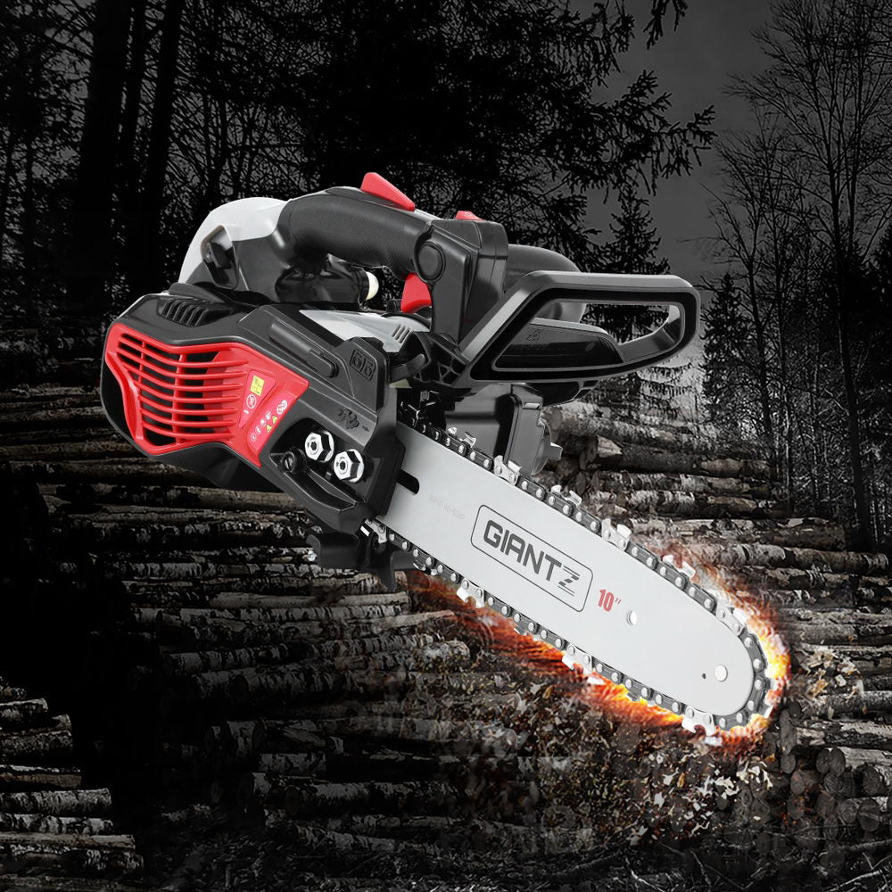 Giantz 25CC Petrol Chainsaw 10'' Bar Chain Free Delivery