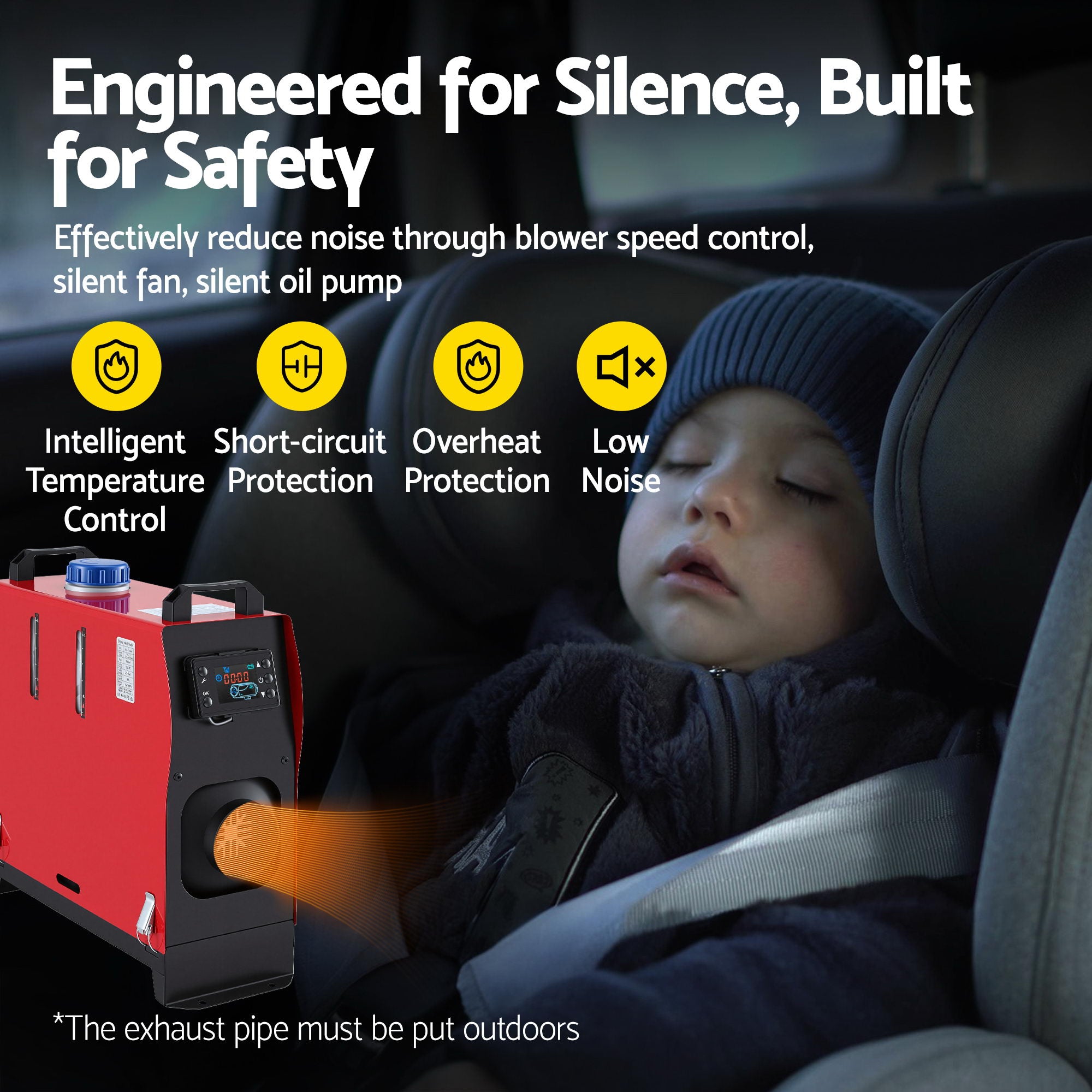 Giantz Diesel Air Heater All-in-one 12V 5KW LCD Remote Control for Car RV