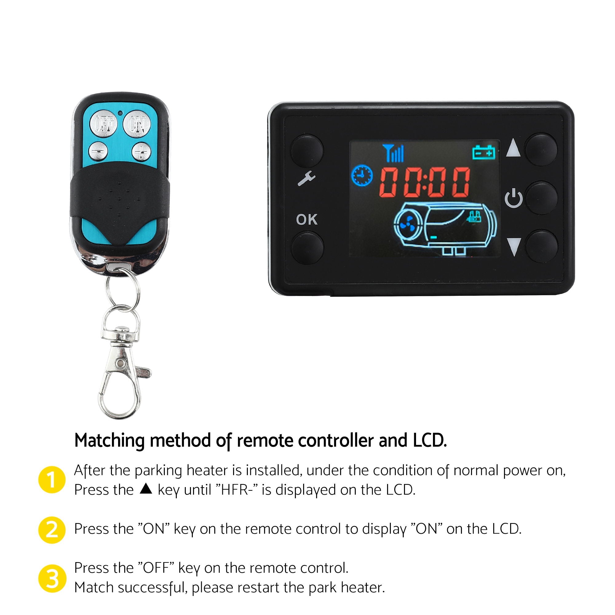 Giantz Diesel Air Heater All-in-one 12V 5KW LCD Remote Control for Car RV