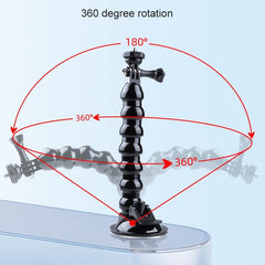 Flexible Suction Cup Mount With Phone Clamp - 1 / 4 Jaws-1915196489504788483