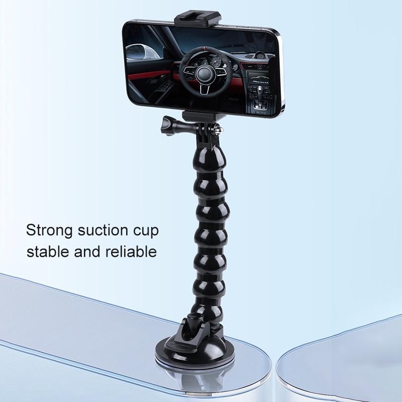 Flexible Suction Cup Mount With Phone Clamp - 1 / 4 Jaws-1915196489504788484
