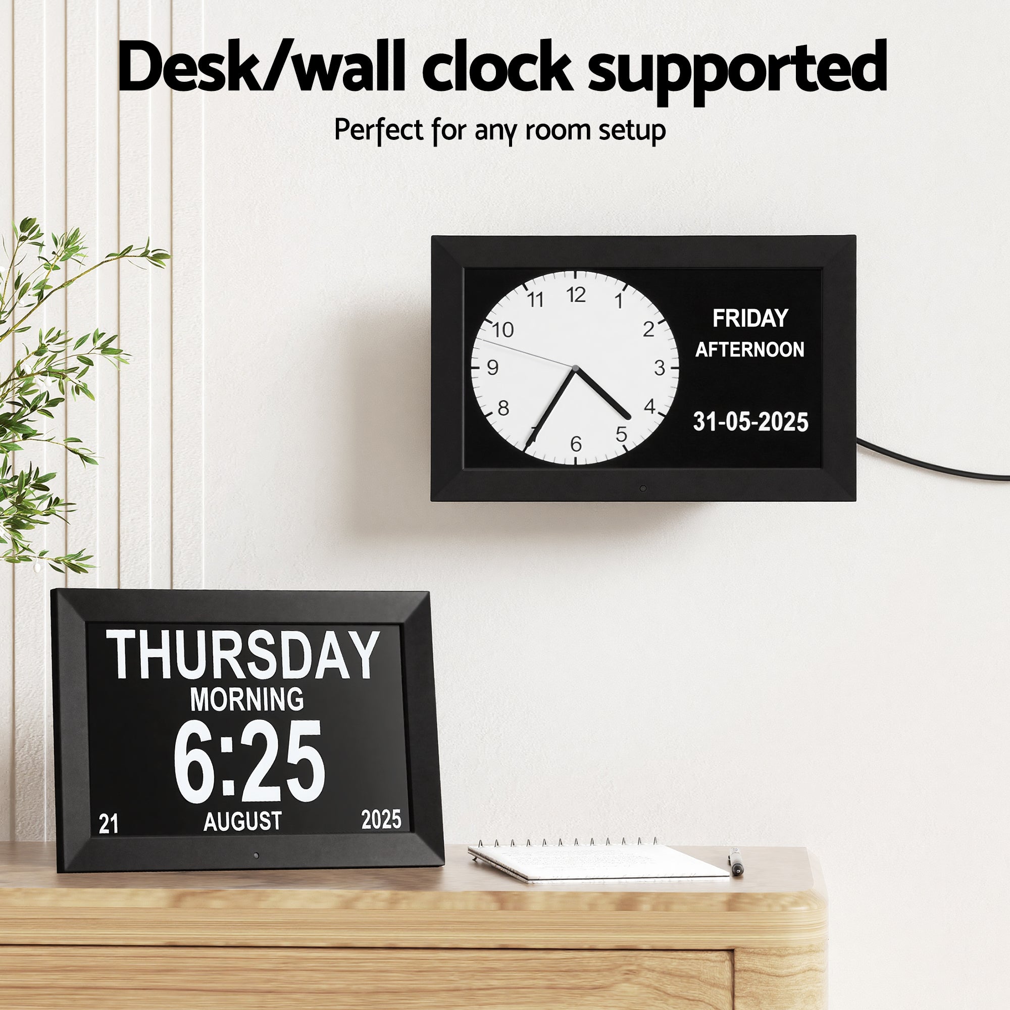 Artiss 10" Digital Day Clock Alarm Calendar Free Delivery