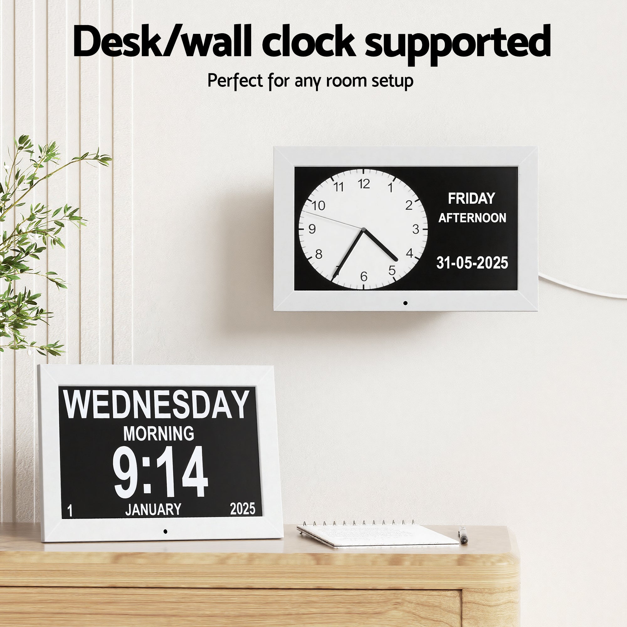 Artiss 10" Digital Day Clock Alarm Calendar Free Delivery