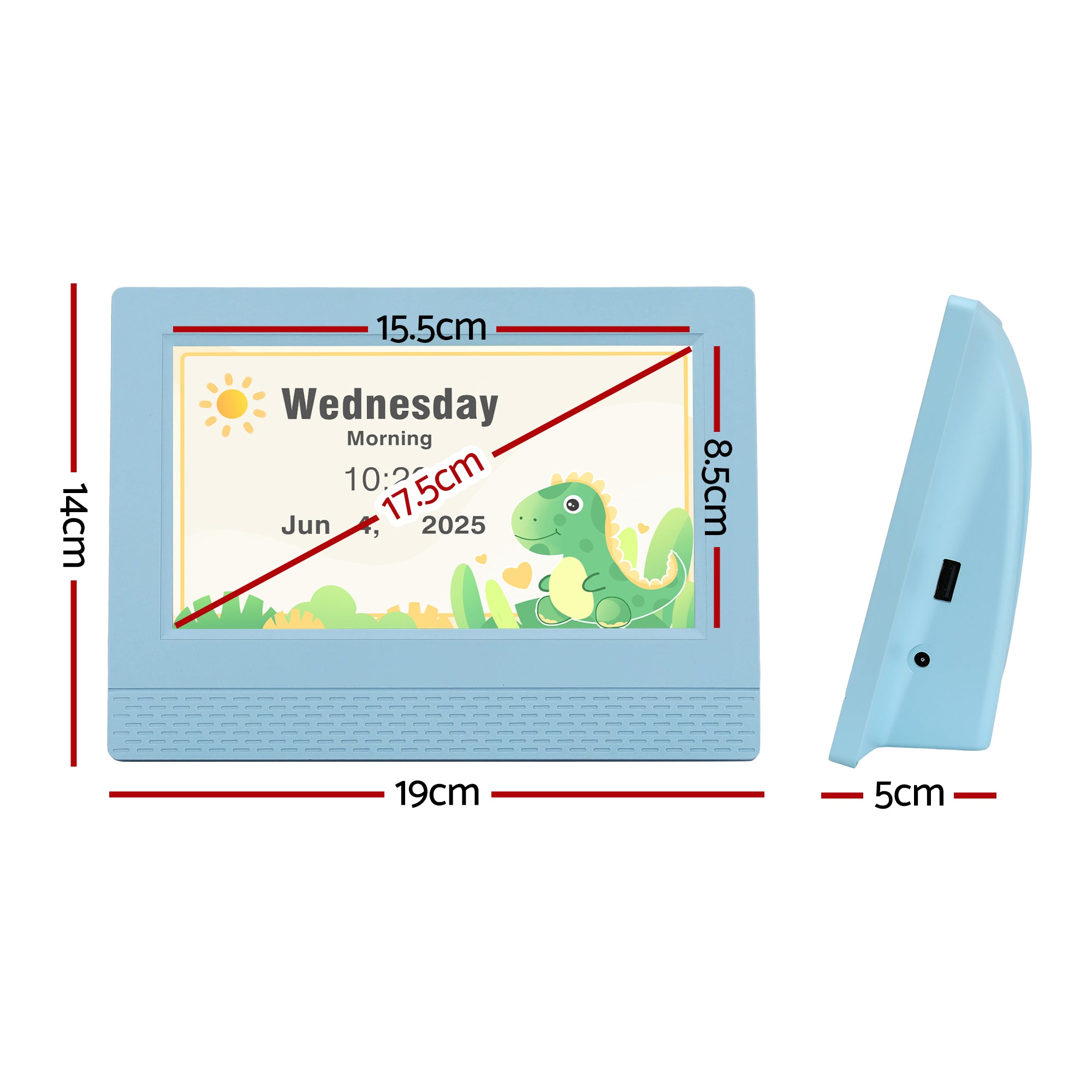 Artiss 7" Digital Day Clock Calendar Alarm Free Delivery