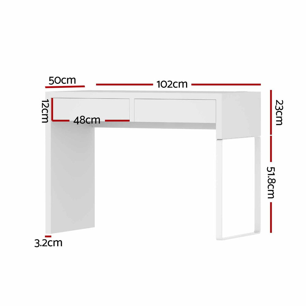 Artiss Computer Desk Drawer White 102CM