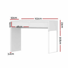 Artiss Computer Desk Drawer White 102CM