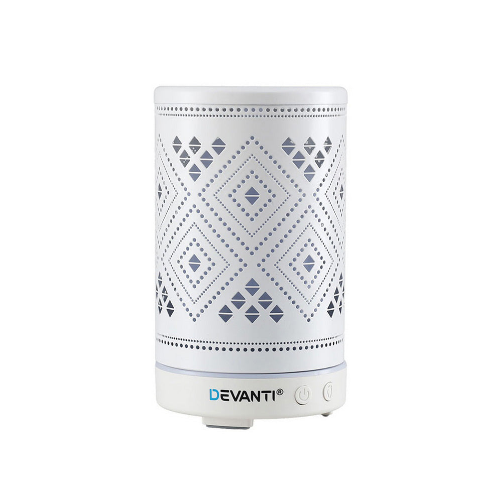 Devanti Ultrasonic Aroma Diffuser Aromatherapy 100ml LED Free Delivery