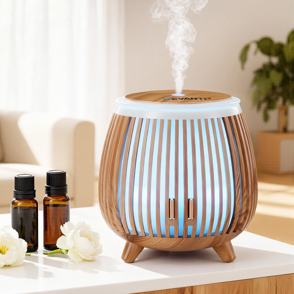 Devanti Ultrasonic Aroma Diffuser Aromatherapy 140ml LED Free Delivery