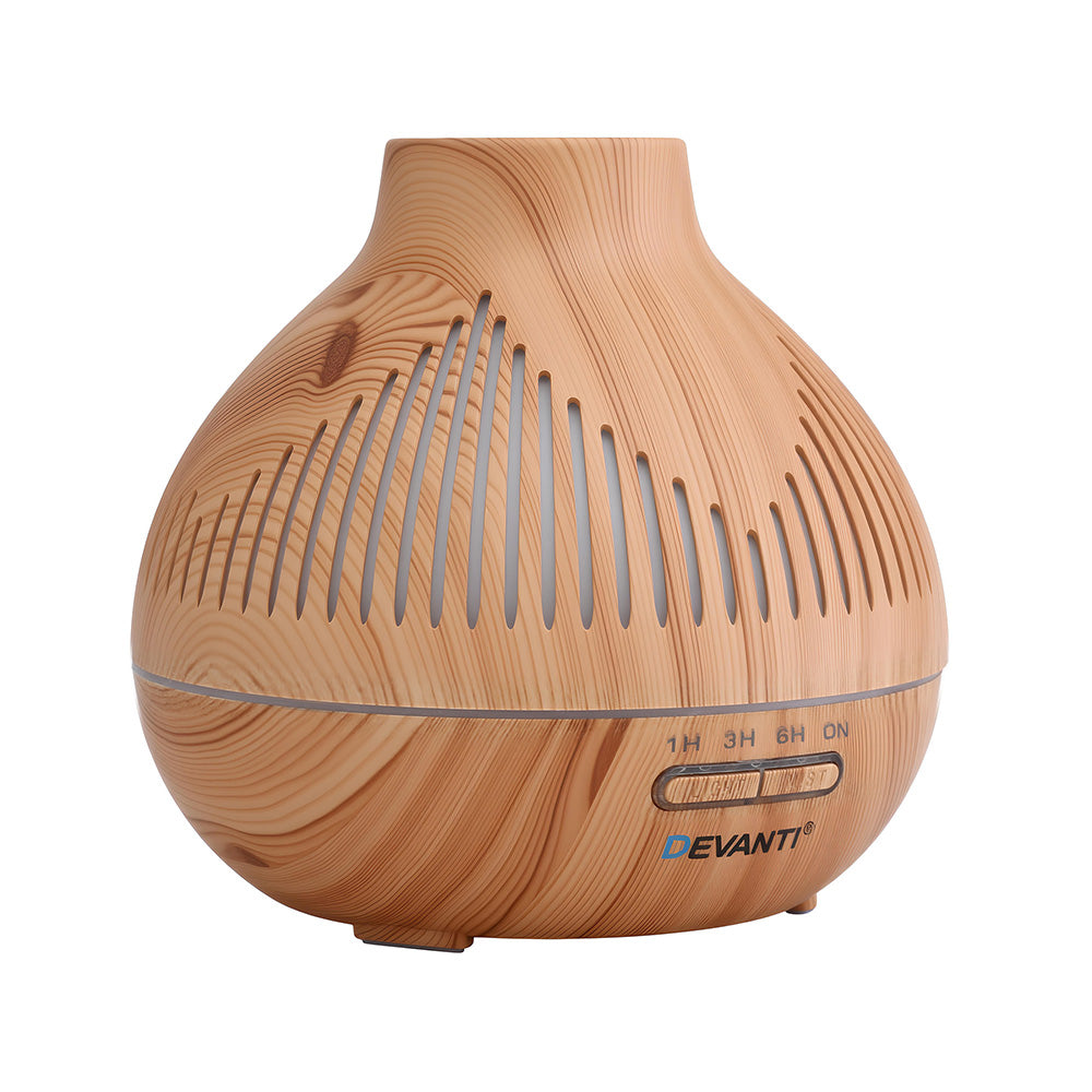 Devanti Ultrasonic Aroma Diffuser Aromatherapy 400ml LED Free Delivery